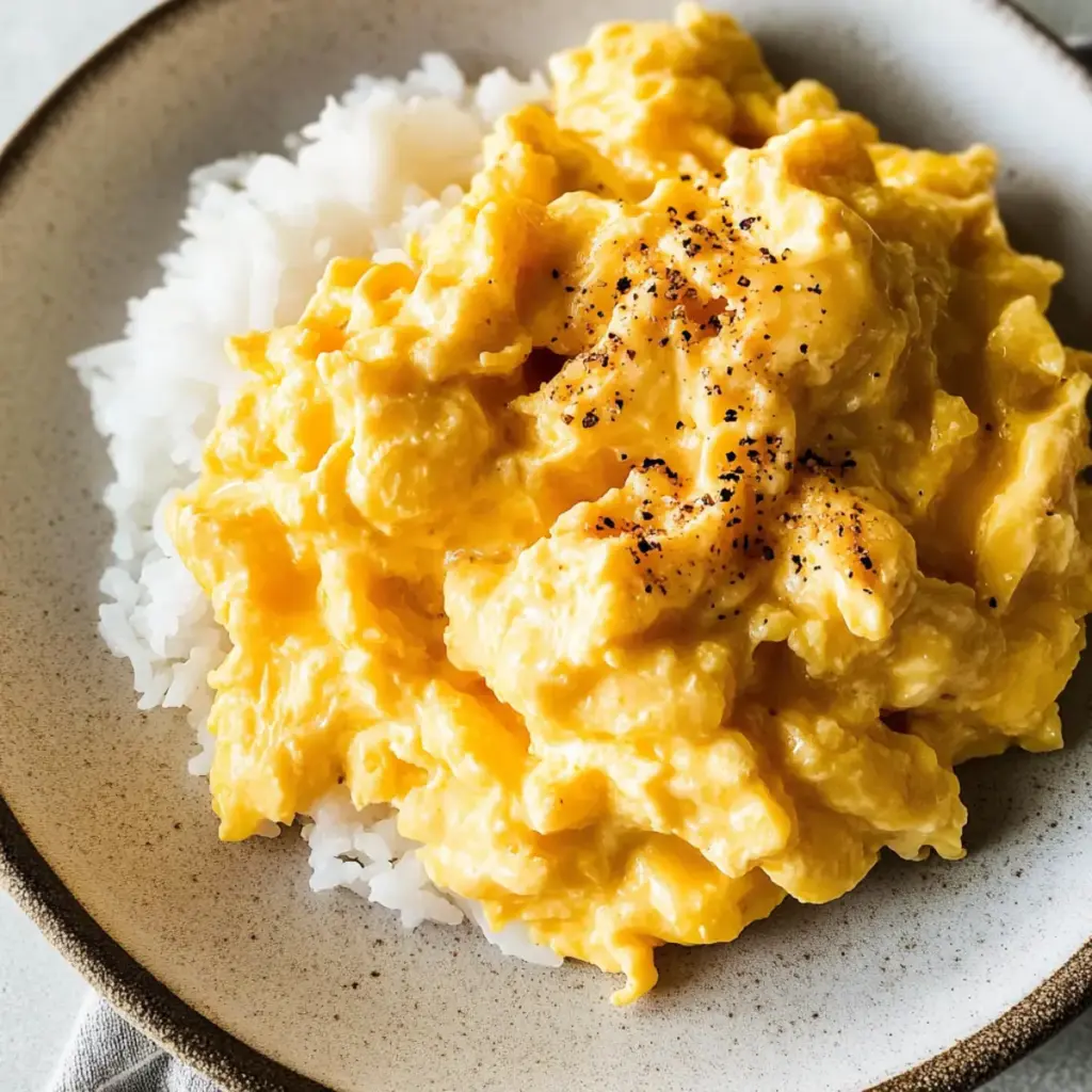 Miso scrambled eggs