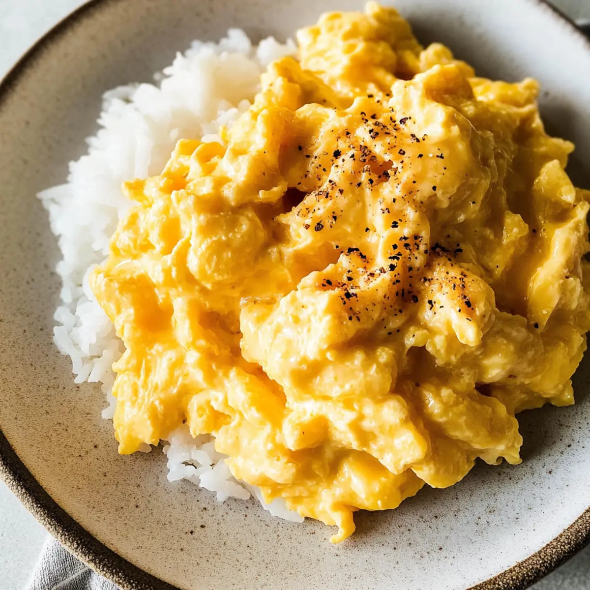 Miso scrambled eggs