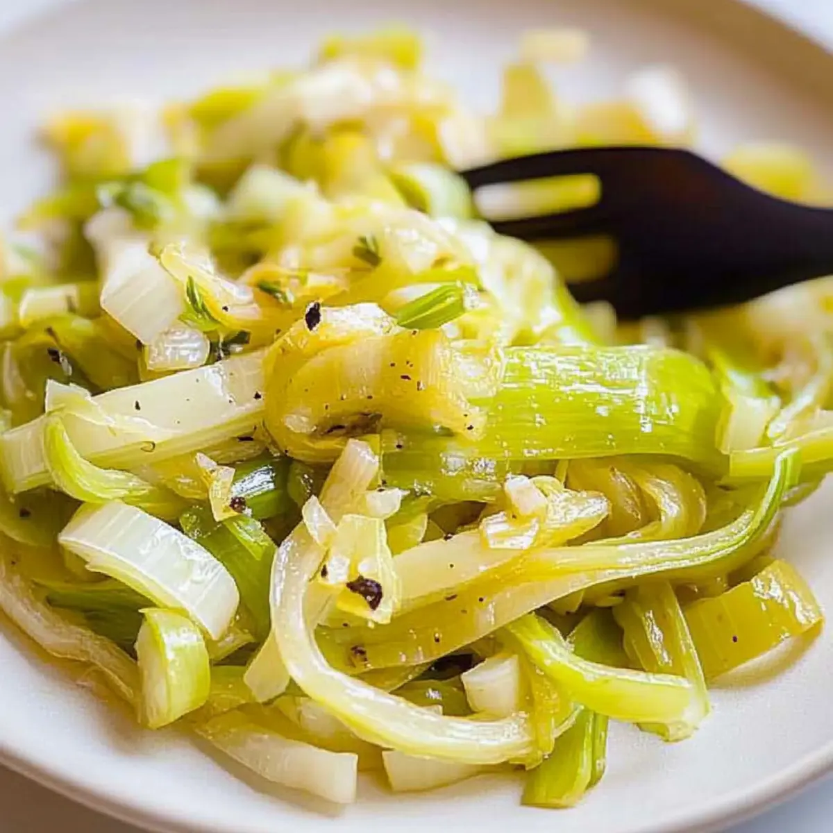 Buttered Sautéed Leeks