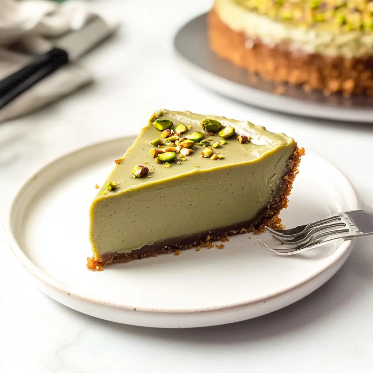 Decadent Pistachio Cheesecake With Pistachio Topping Recipe