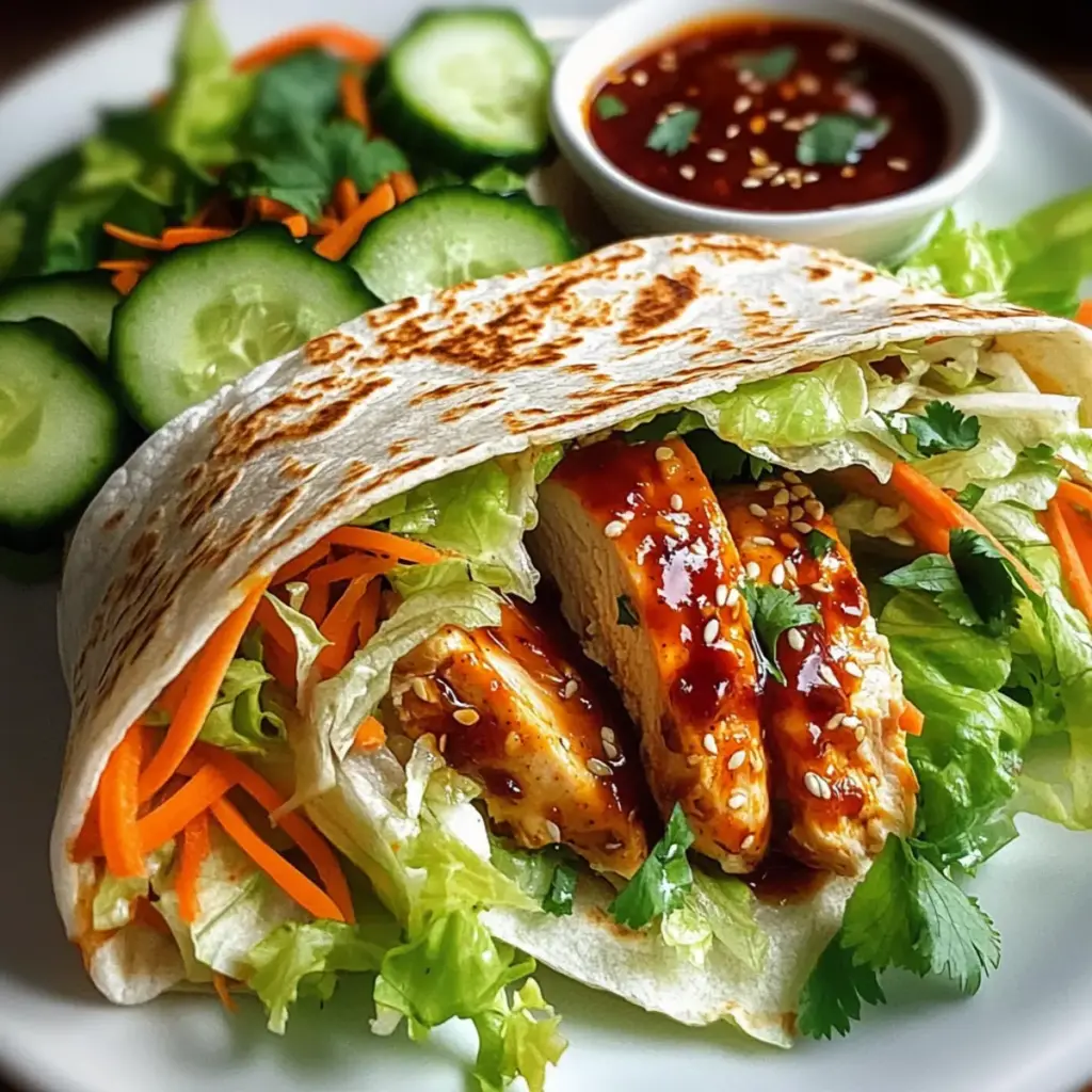 Sweet Chili Chicken Wraps