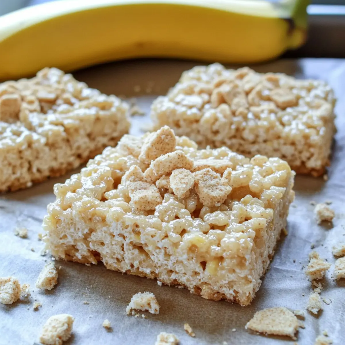 Banana Pudding Rice Krispie Treats