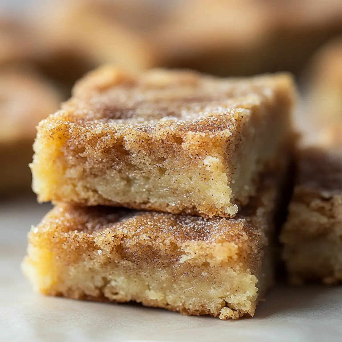 Cinnamon Sugar Blondies