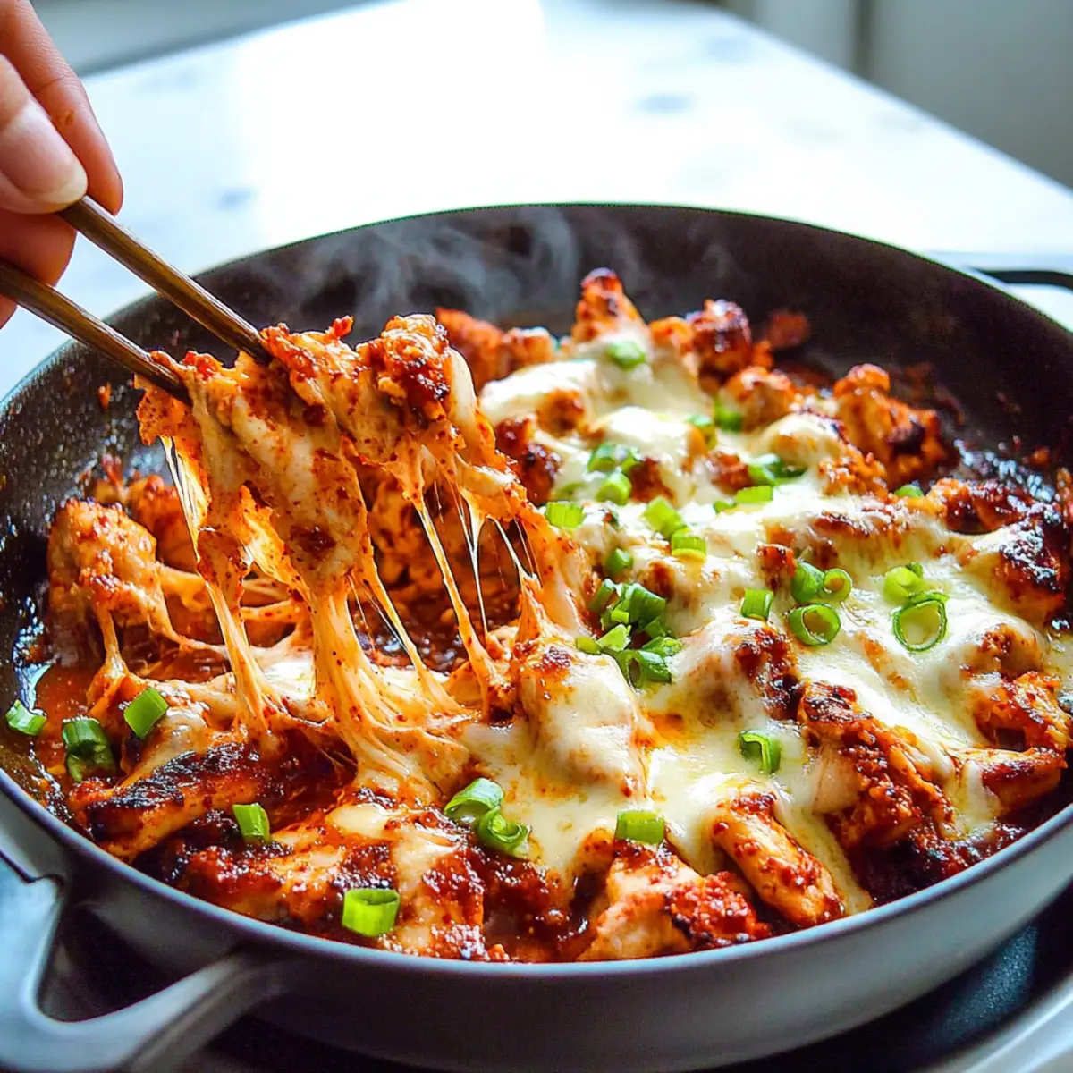 Korean Fire Chicken: Spicy, Cheesy Bliss in 30 Minutes